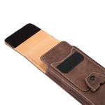 Retro Nature Belt Cover Case 4.7 "w / Carabiner - Brown